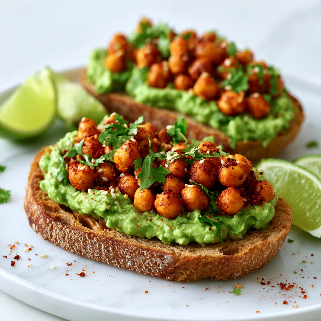Best Spicy Chickpea Avocado Toasts