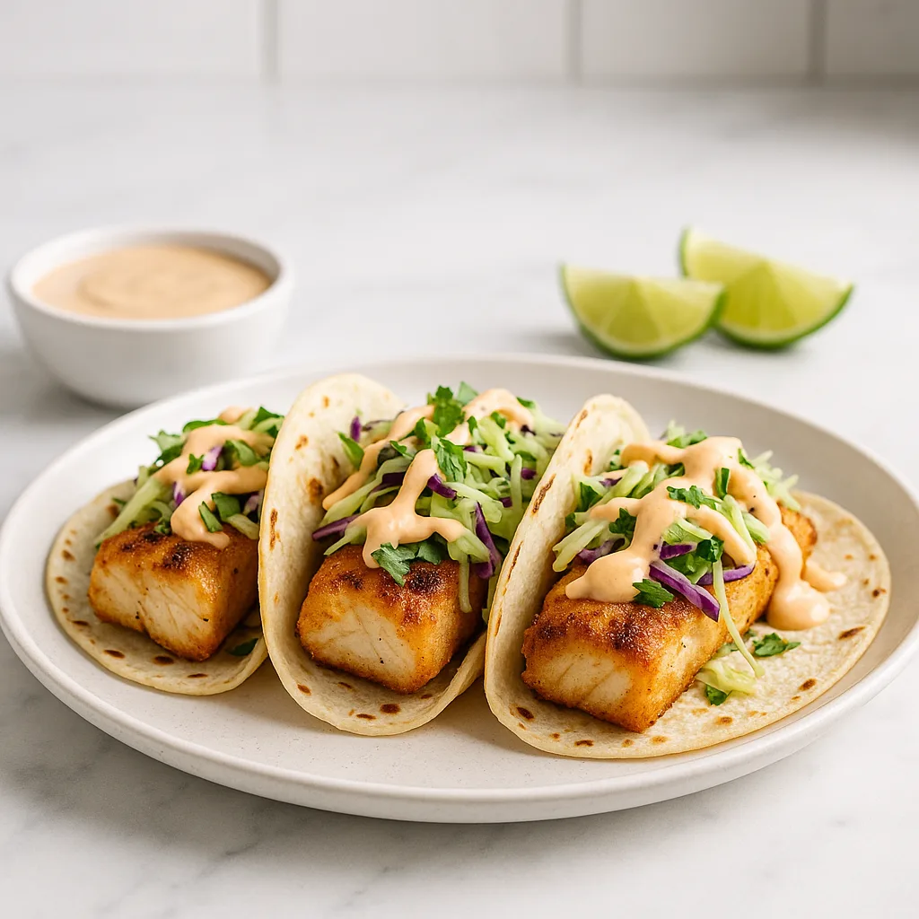 Ultimate Fish Tacos with Creamy Taco Sauce