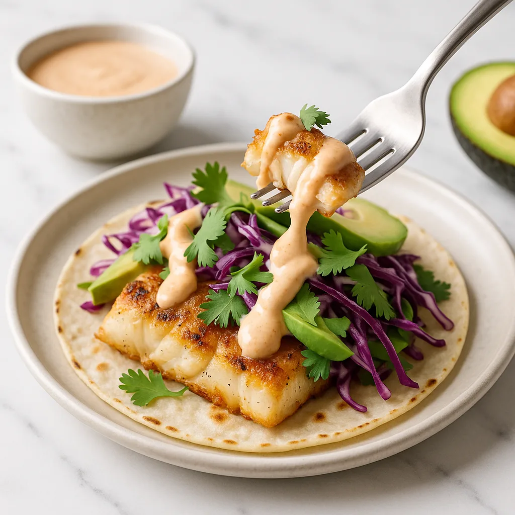 Ultimate Fish Tacos with Creamy Taco Sauce