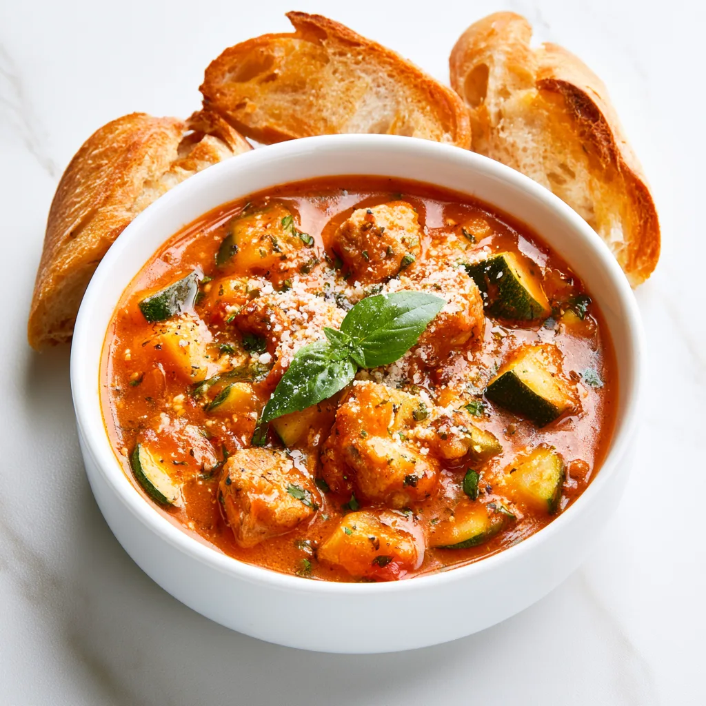 Italian sausage zucchini soup