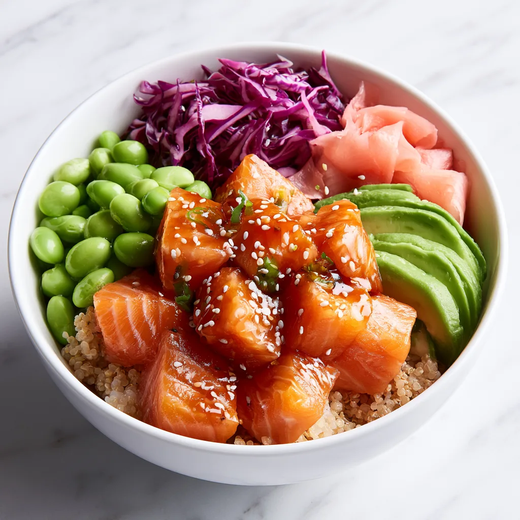 Healthy poke bowl