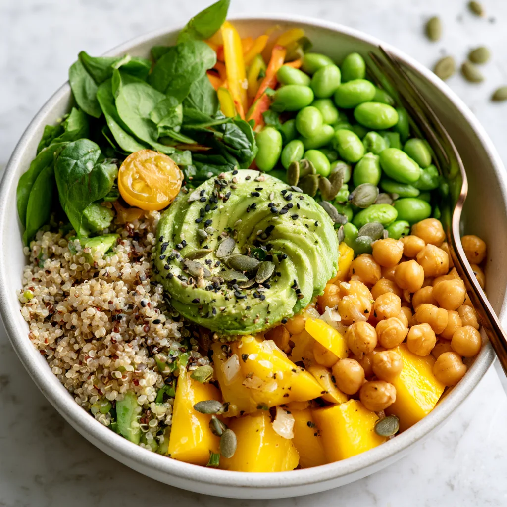 Mango quinoa nourish bowl